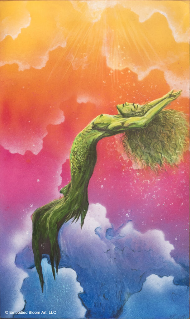 Swimming in the Ethereal Sea by Erica Baguley Embodied Bloom Art