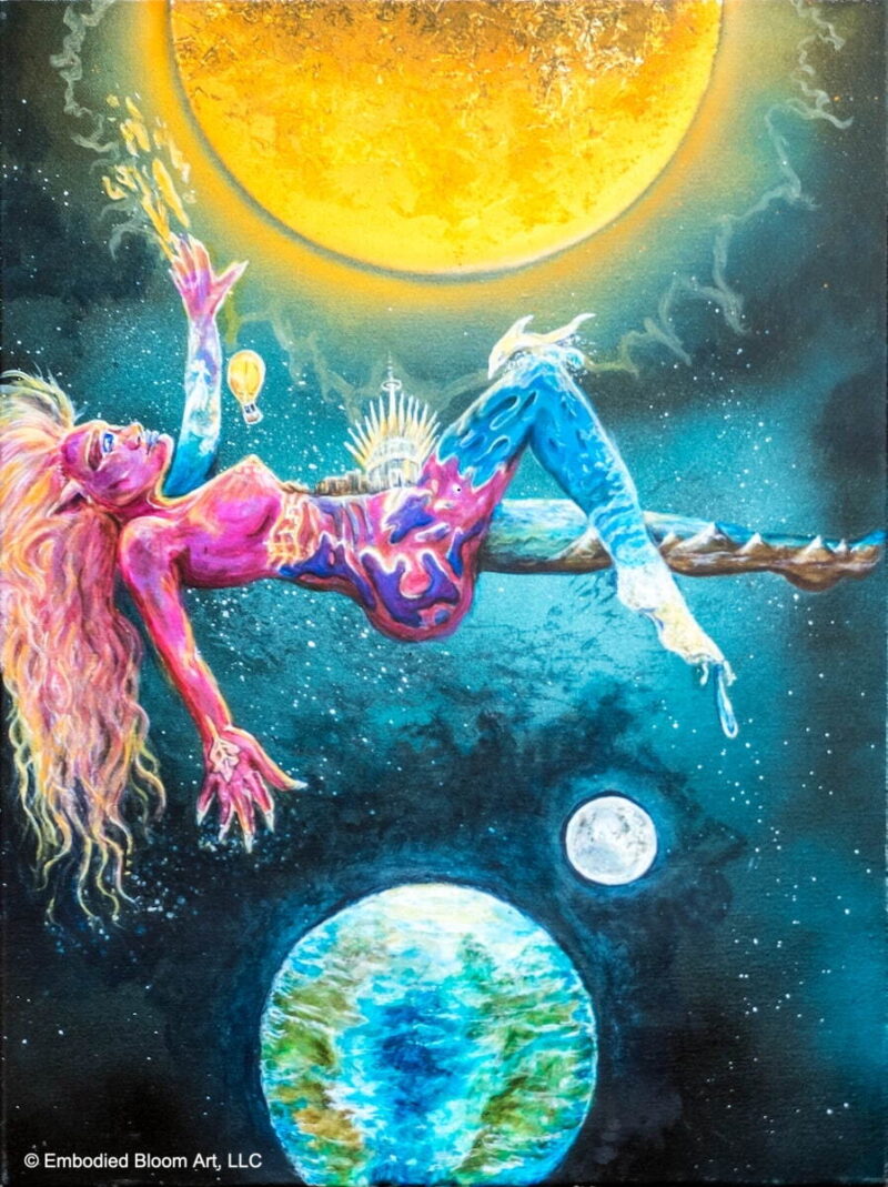 Ethereal Goddess by Erica Baguley Embodied Bloom Art